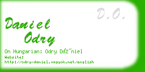daniel odry business card